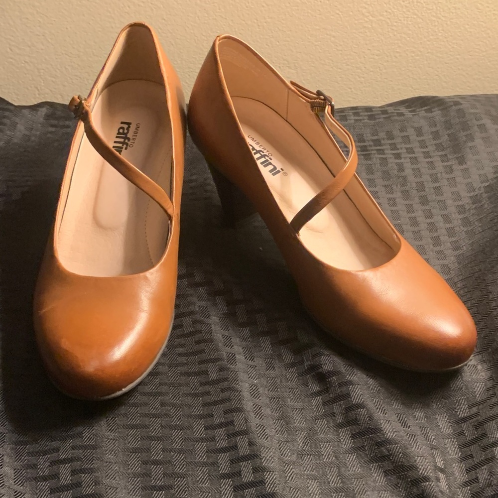 Raffi Women's Brown Leather Heels
